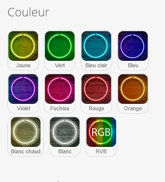 ruban led neon couleur rgb pas cher